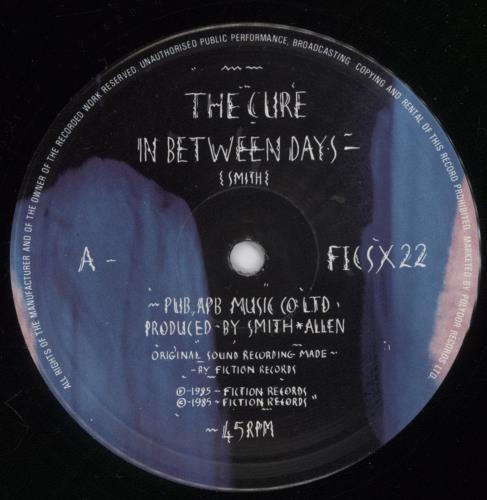 The Cure In Between Days - EX 12" vinyl single (12 inch record / Maxi-single) UK CUR12IN892531