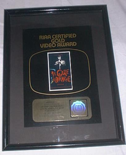 The Cure In Orange award disc US CURAWIN206852
