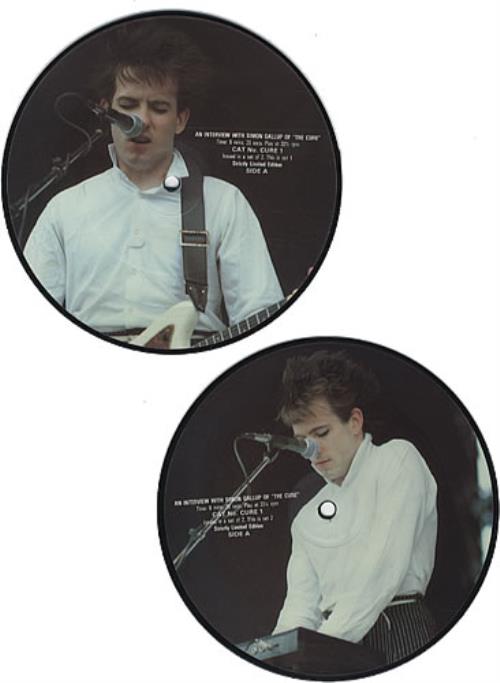 The Cure Interview Picture Disc  - 1 7" vinyl picture disc (7 inch picture disc single) UK CUR7PIN87130