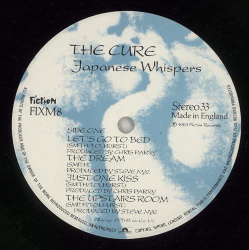 The Cure Japanese Whispers + Insert - VG vinyl LP album (LP record) UK CURLPJA802778