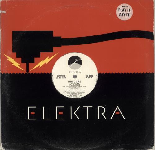 The Cure Love Song 12" vinyl single (12 inch record / Maxi-single) US CUR12LO14582