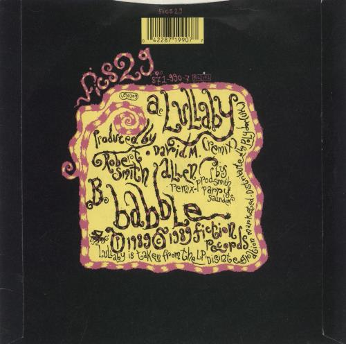 The Cure Lullaby - Inj 7" vinyl single (7 inch record / 45) UK CUR07LU738595