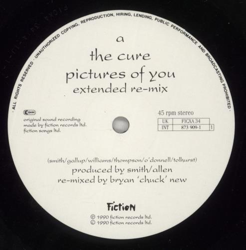 The Cure Pictures Of You - EX 12" vinyl single (12 inch record / Maxi-single) UK CUR12PI884062