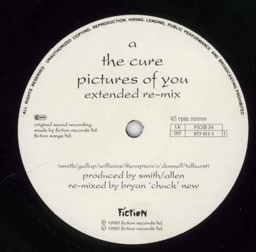 The Cure Pictures Of You 12" vinyl single (12 inch record / Maxi-single) UK CUR12PI39593