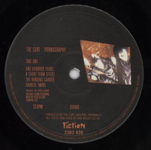 The Cure Pornography vinyl LP album (LP record) Dutch CURLPPO835893