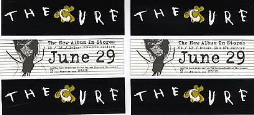 The Cure The Cure memorabilia US CURMMTH299992