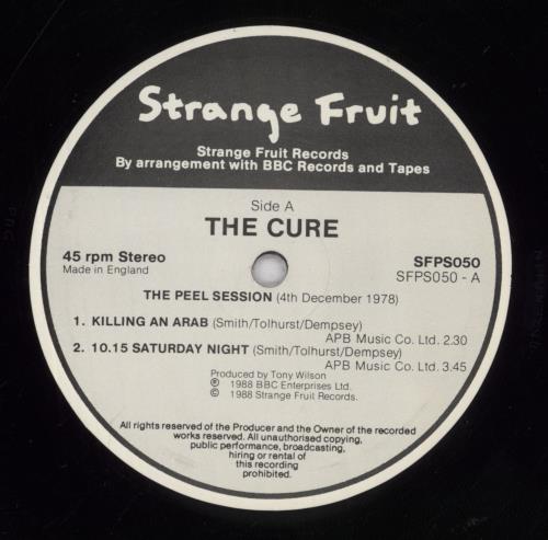 The Cure The Peel Sessions 12" vinyl single (12 inch record / Maxi-single) UK CUR12TH111432