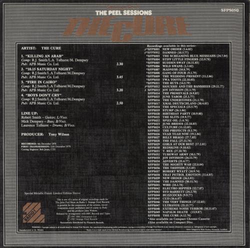 The Cure The Peel Sessions 12" vinyl single (12 inch record / Maxi-single) UK CUR12TH111432