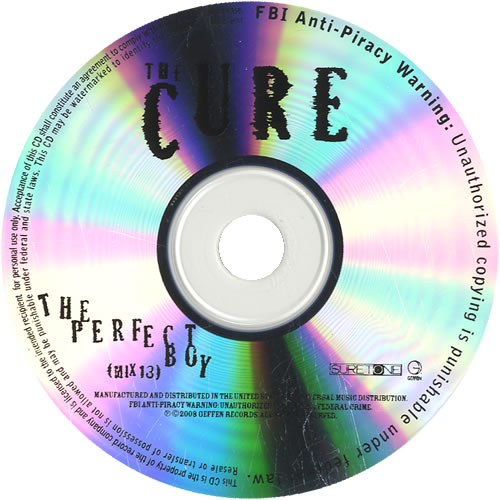 The Cure The Perfect Boy CD-R acetate US CURCRTH457766
