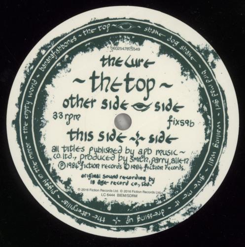 The Cure The Top - 180gm vinyl LP album (LP record) UK CURLPTH741373