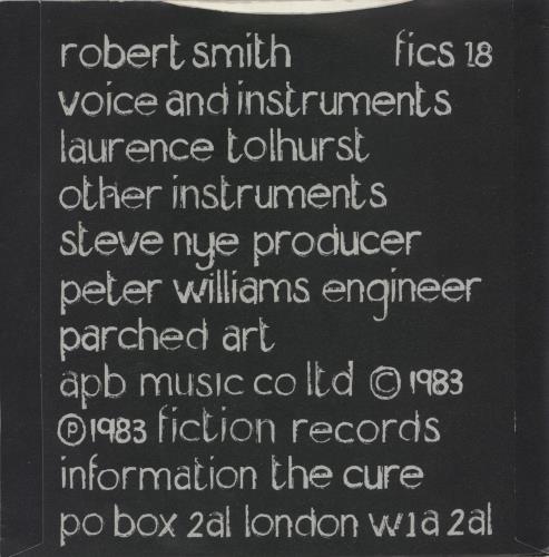 The Cure The Walk 7" vinyl single (7 inch record / 45) UK CUR07TH48958