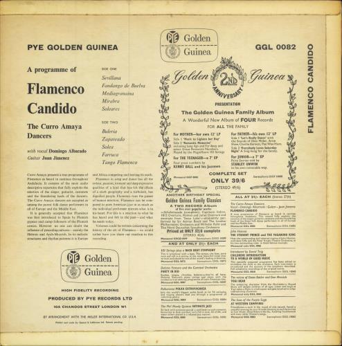 The Curro Amaya Dancers Flamenco Candido! vinyl LP album (LP record) UK 3LJLPFL783980