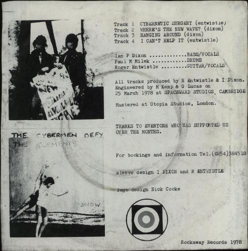 The Cybermen The Cybermen E.P. 7" vinyl single (7 inch record / 45) UK X7F07TH669299