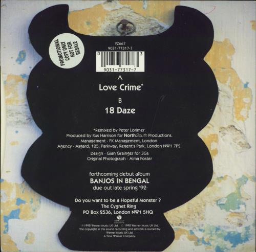 The Cygnet Ring Love Crime 7" vinyl single (7 inch record / 45) UK TI_07LO793291