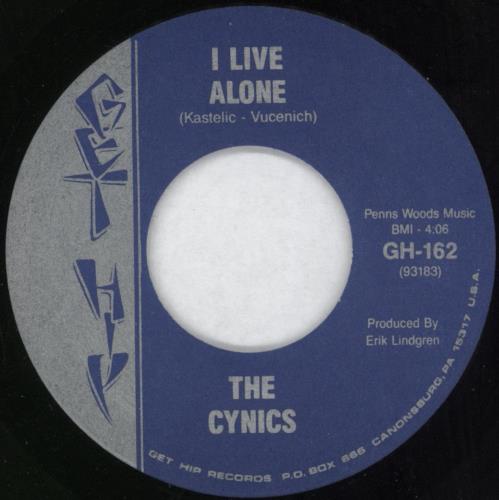 The Cynics I Live Alone 7" vinyl single (7 inch record / 45) US CYN07IL870484