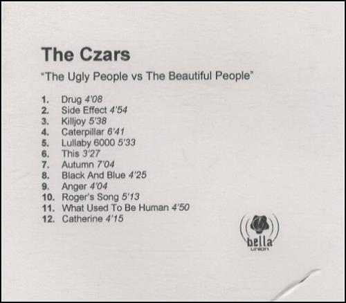 The Czars The Ugly People vs The Beautiful People CD single (CD5 / 5") UK CZACRTH237194