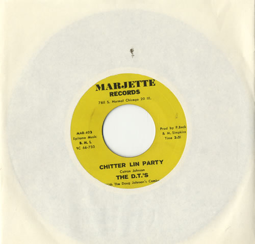 The D.T.'s Chitter Lin Party 7" vinyl single (7 inch record / 45) US VYS07CH574551