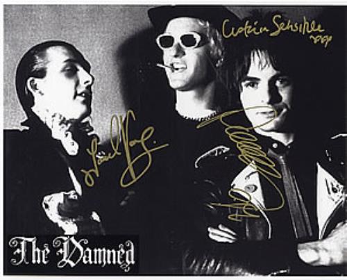 The Damned Autographed Publicity Photograph photograph UK DAMPHAU261713