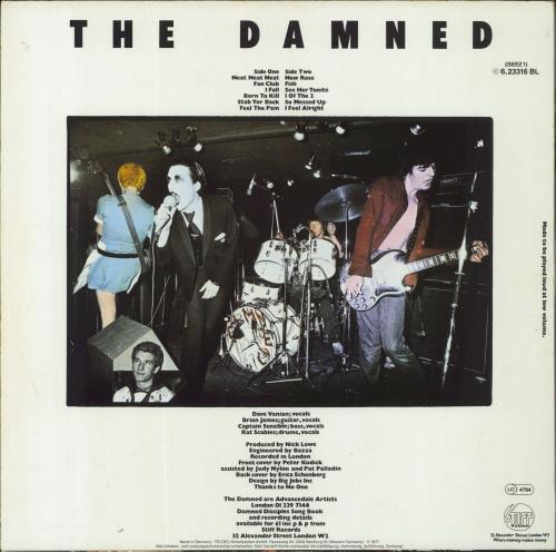 The Damned Damned Damned Damned vinyl LP album (LP record) German DAMLPDA120888