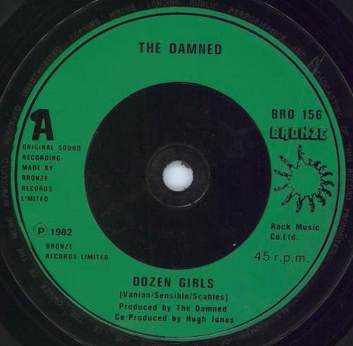 The Damned Dozen Girls - EX 7" vinyl single (7 inch record / 45) UK DAM07DO792368