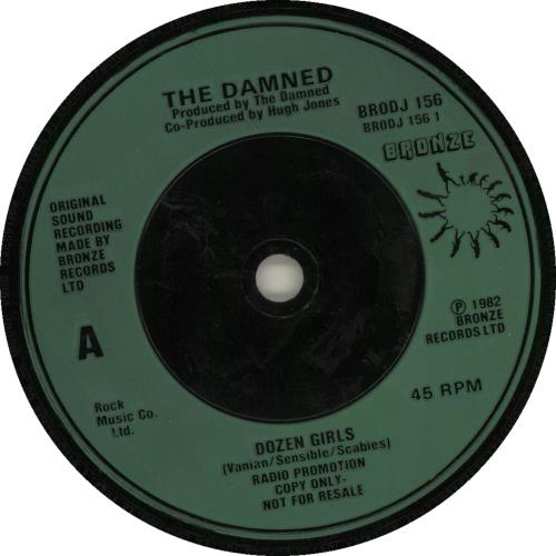 The Damned Dozen Girls - P/S - EX 7" vinyl single (7 inch record / 45) UK DAM07DO679372