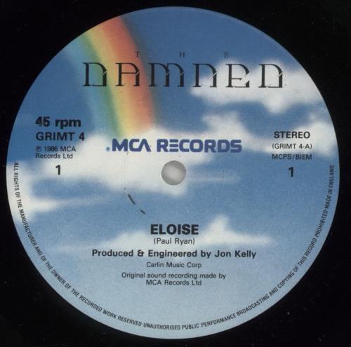 The Damned Eloise 12" vinyl single (12 inch record / Maxi-single) UK DAM12EL14165