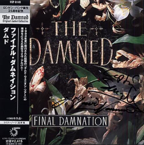 The Damned Final Dammnation - Autographed CD album (CDLP) Japanese DAMCDFI331610