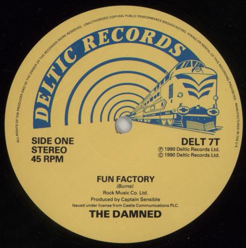 The Damned Fun Factory 12" vinyl single (12 inch record / Maxi-single) UK DAM12FU107185