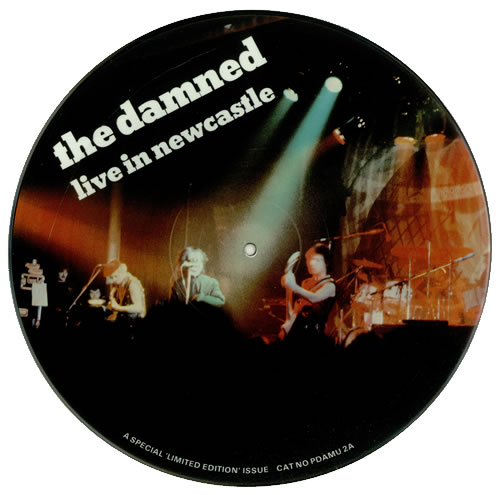 The Damned Live In Newcastle picture disc LP (vinyl picture disc album) UK DAMPDLI117313