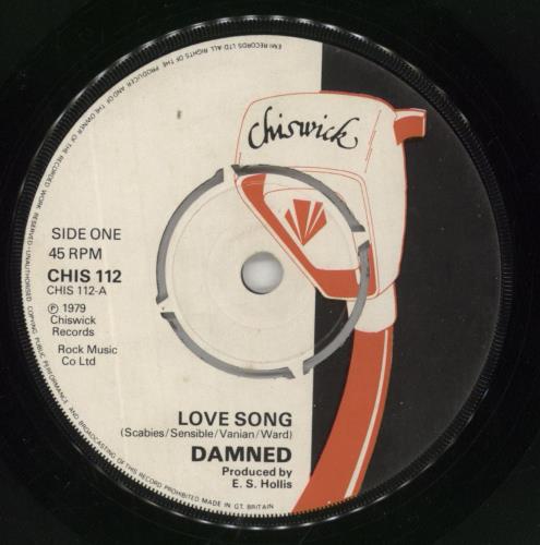 The Damned Love Song - Dave Vanian Sleeve 7" vinyl single (7 inch record / 45) UK DAM07LO464802