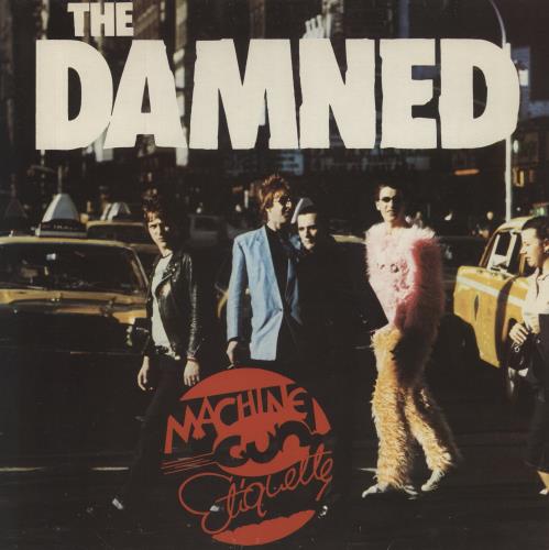 The Damned Machine Gun Etiquette - Blue Vinyl vinyl LP album (LP record) UK DAMLPMA860111