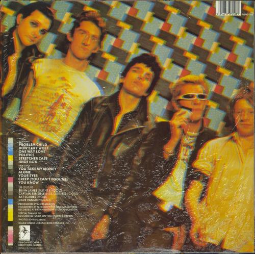 The Damned Music For Pleasure - Orange Vinyl - Shrink vinyl LP album (LP record) UK DAMLPMU817980