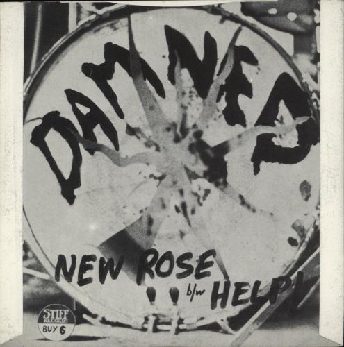 The Damned New Rose - White Vinyl 7" vinyl single (7 inch record / 45) UK DAM07NE106099