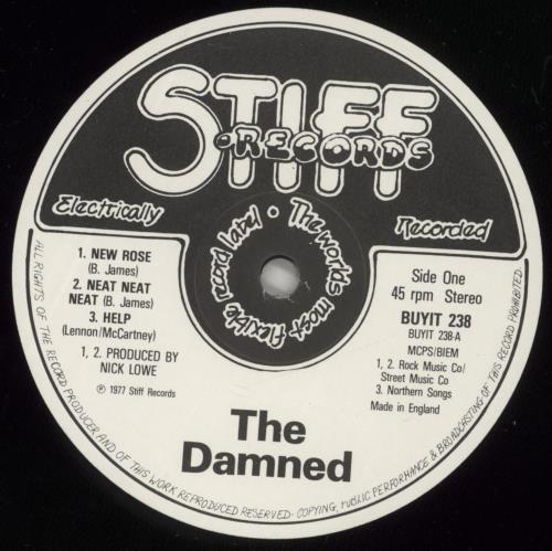 The Damned New Rose 12" vinyl single (12 inch record / Maxi-single) UK DAM12NE98806