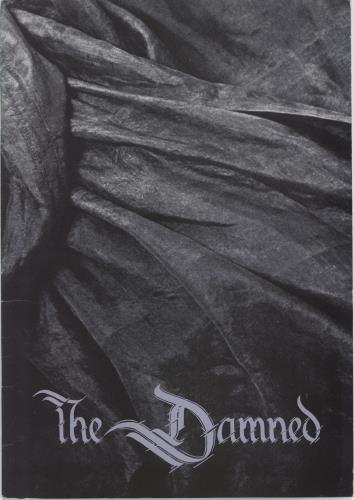 The Damned Phantasmogoria Tour tour programme UK DAMTRPH204945