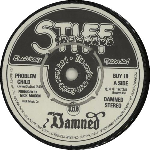 The Damned Problem Child - 1st - P/S - EX 7" vinyl single (7 inch record / 45) UK DAM07PR680417