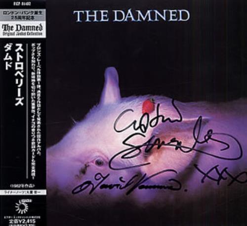 The Damned Strawberries - Autographed CD album (CDLP) Japanese DAMCDST331606