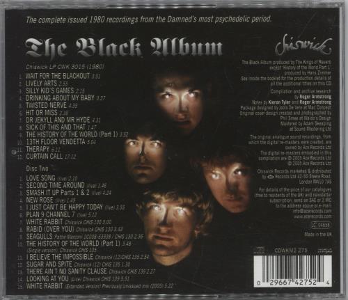 The Damned The Black Album 2 CD album set (Double CD) UK DAM2CTH344738