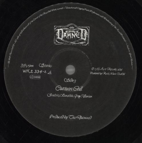 The Damned The Black Album 2-LP vinyl record set (Double LP Album) UK DAM2LTH858827