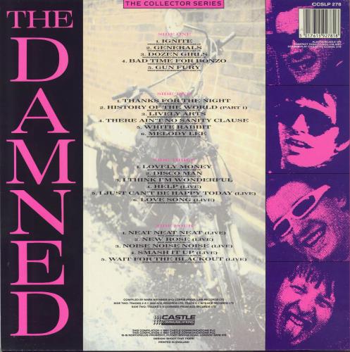 The Damned The Collection 2-LP vinyl record set (Double LP Album) UK DAM2LTH799998