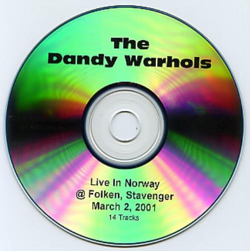 The Dandy Warhols Live CD-R acetate US TDWCRLI287294