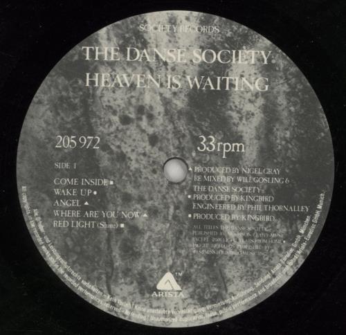 The Danse Society Heaven Is Waiting vinyl LP album (LP record) German DSELPHE164296