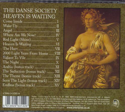 The Danse Society Heaven Is Waiting CD album (CDLP) UK DSECDHE796419
