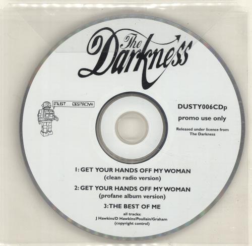 The Darkness Get Your Hands Off My Woman CD single (CD5 / 5") UK D/KC5GE239065