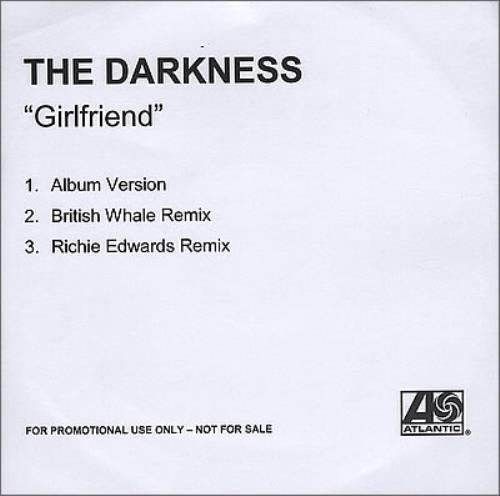The Darkness Girlfriend CD-R acetate UK D/KCRGI369791