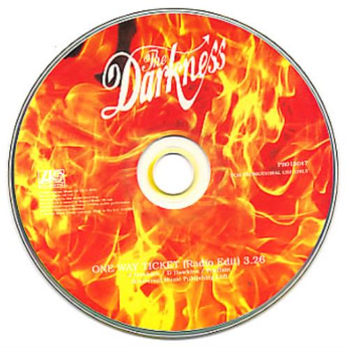 The Darkness One Way Ticket CD single (CD5 / 5") UK D/KC5ON346709