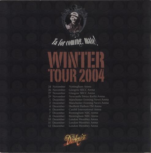 The Darkness Winter Tour 2004 tour programme UK D/KTRWI403270