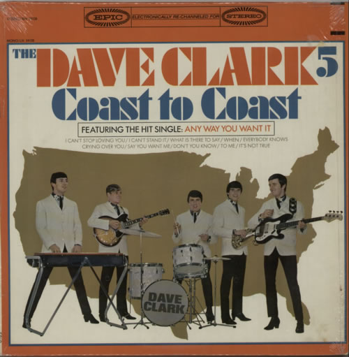 The Dave Clark Five Coast To Coast vinyl LP album (LP record) US DVCLPCO598749