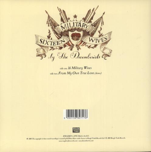 The Decemberists Sixteen Military Wives 7" vinyl single (7 inch record / 45) UK DEZ07SI343444