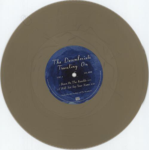 The Decemberists Traveling On 10" vinyl single (10 inch record) UK DEZ10TR881832